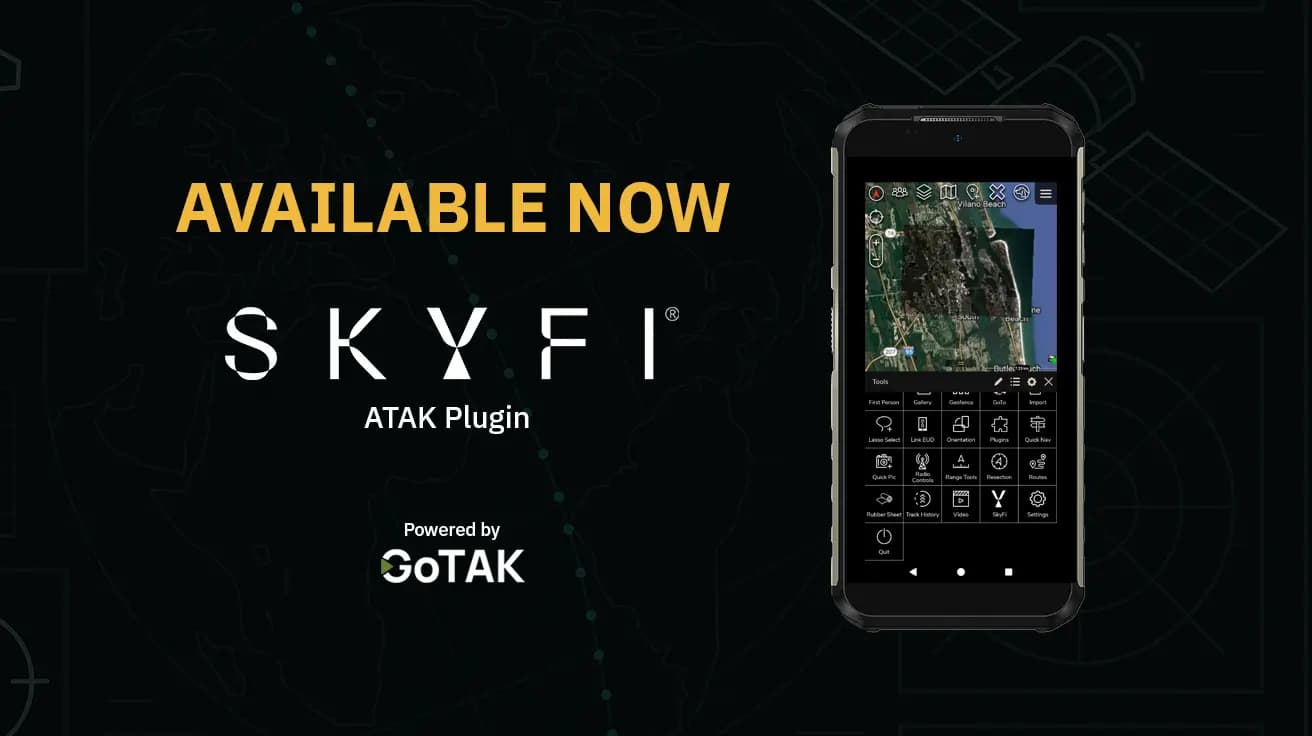 Real-Time Satellite Imagery Now in ATAK: SkyFi and GoTAK Deliver Taskable Commercial Satellite Imagery to the Field