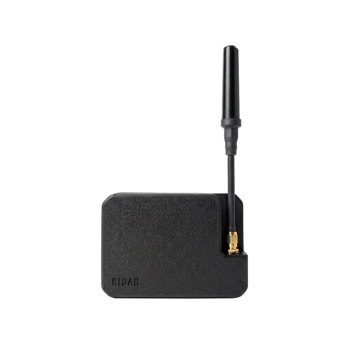 RIDAR-FM receiver with antenna — studio product photo