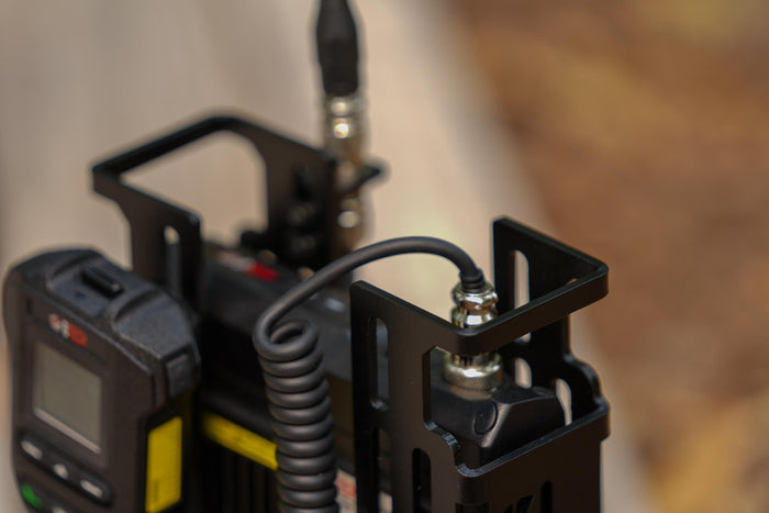 Armoloq rail frame mounting the radio