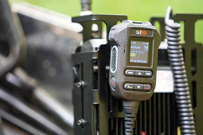 Speaker mic on the MANPACK, TAK-linked